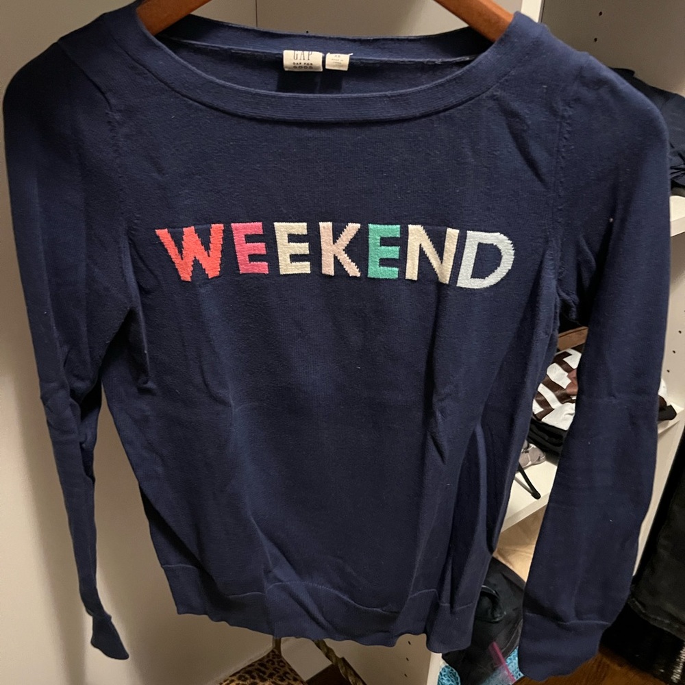 Gap “weekend” sweater. Size XS. Used.